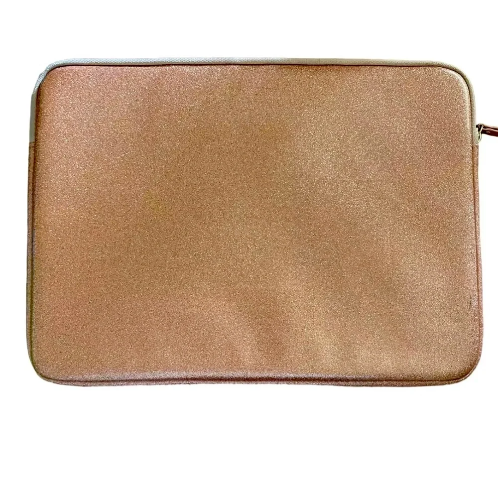 Kate Spade Pink Rose Gold Glitter Lap Top Cover for 13”